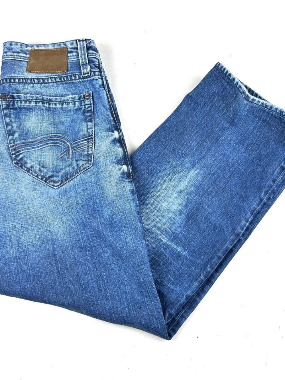Mavi Max Relaxed Wide Leg Jeans Men's 32x32 Medium Wash Blue
